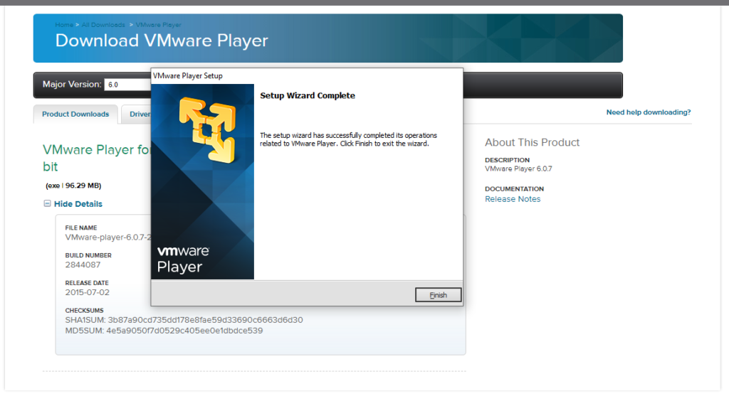 install vmware player 6.0